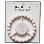Wholesale - 1pc Silicone Peace Teether - Ivory Ballerina Pointe Shoes Print C/P 100, UPC: 195010117814